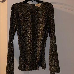 Michael Kors Snake Print Top